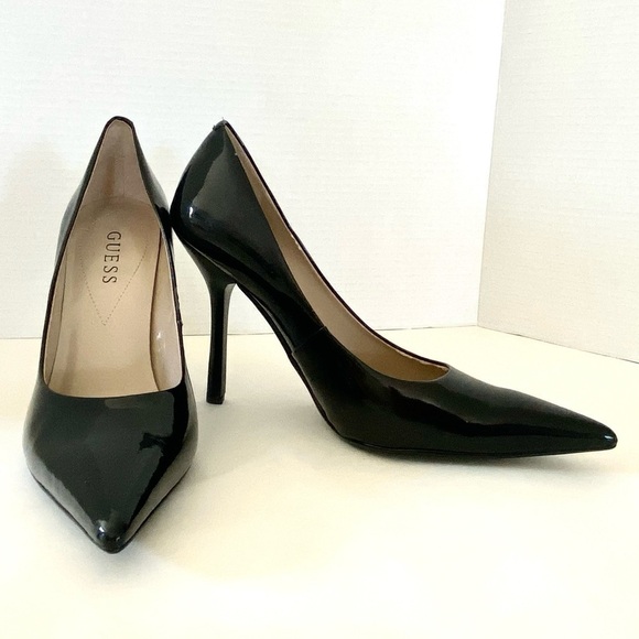 Guess Cyrano2 Black Stiletto 4.5” Pumps Size 10 M — Y2K - Picture 6 of 15